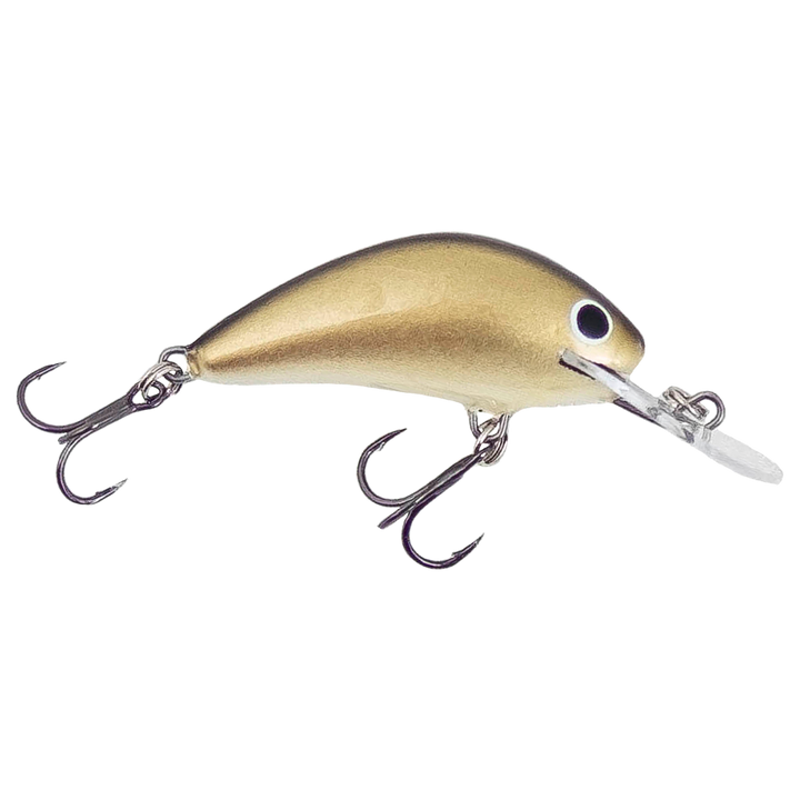 Salmo Hornet 4cm 3g Kelluva vaappu (GOL) Gold sivulta, pää oikealla