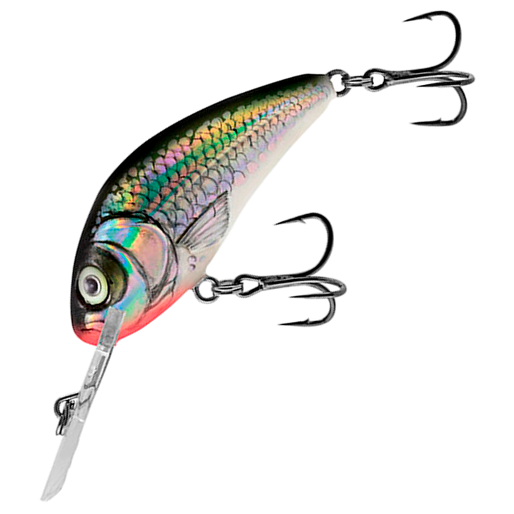 Salmo Hornet 4cm 3g Kelluva vaappu, väri HBL: tumma selkä ja hopeinen suomukuvio