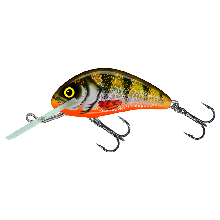Salmo Hornet 4cm 3g Kelluva vaappu (NHP) North Holo Perch sivulta, pää vasemmalla