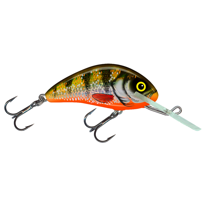 Salmo Hornet 4cm 3g Kelluva vaappu (NHP) North Holo Perch sivulta, pää oikealla