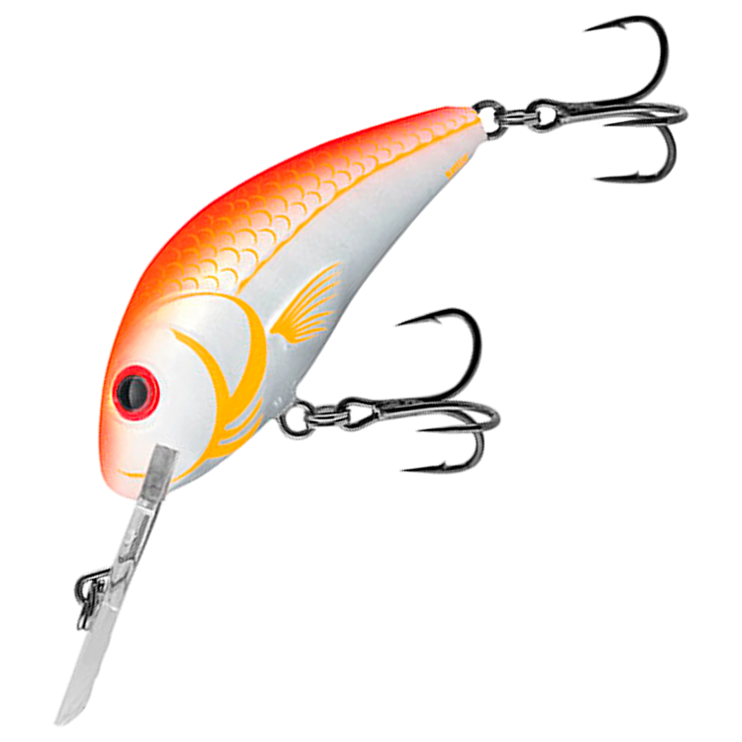 Salmo Hornet 4cm 3g Kelluva vaappu, väri (UVO) Ultra Violet Orange: oranssi selkä ja valkoinen kylki
