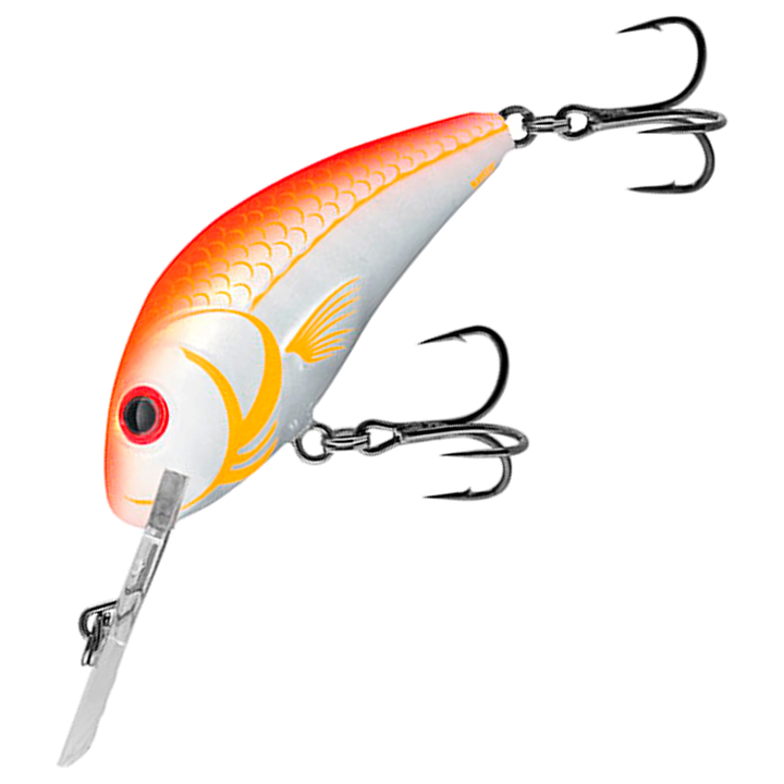 Salmo Hornet 4cm 3g Kelluva vaappu, väri (UVO) Ultra Violet Orange: oranssi selkä ja valkoinen kylki