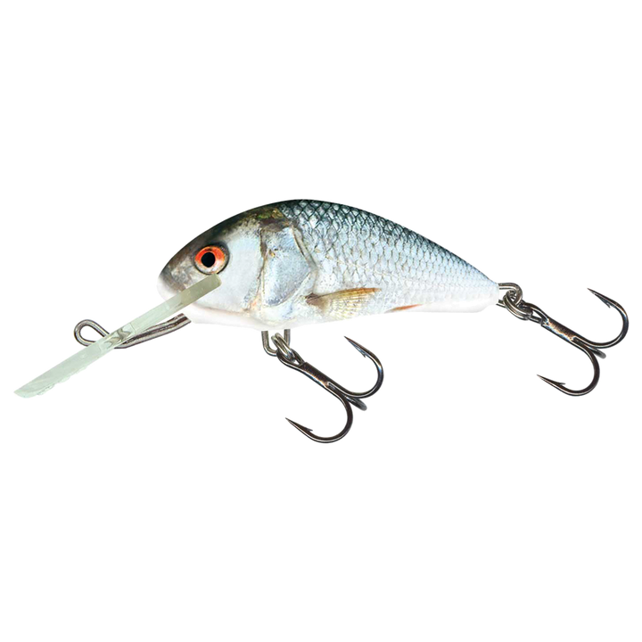 Salmo Hornet 5cm 7g Kelluva Vaappu Real Dace sivulta, pää vasemmalla