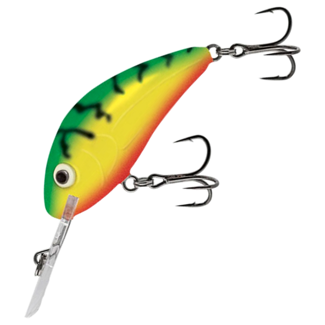 Salmo Rattlin' Hornet Kelluva Vaappu 4.5cm 6g, väri Green Tiger: vihreä selkä, mustat raidat ja keltainen kylki