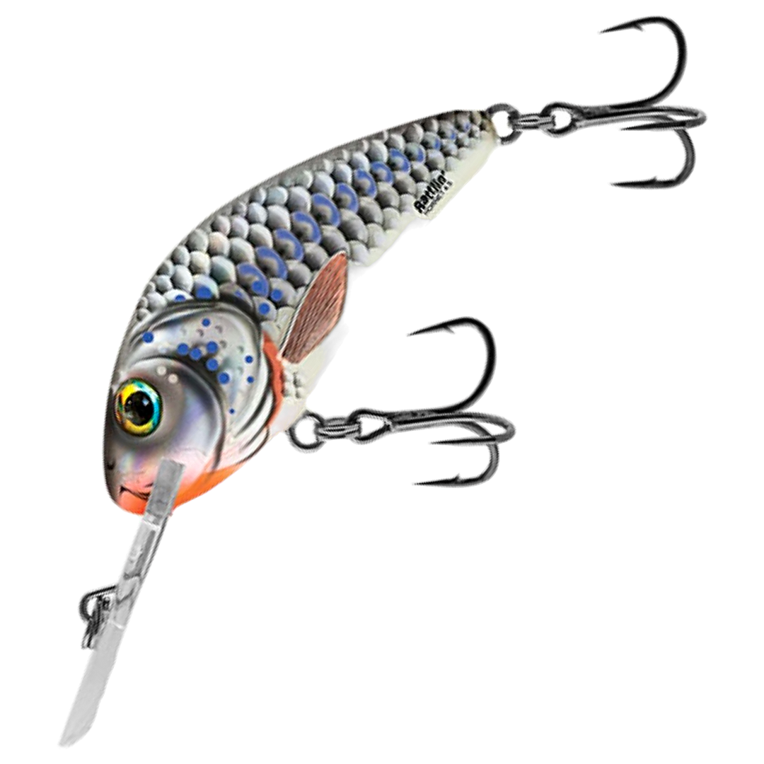 Salmo Rattlin' Hornet Kelluva Vaappu 4.5cm 6g, väri Silver Holo Shad: tumma selkä ja hopeinen suomukuvio