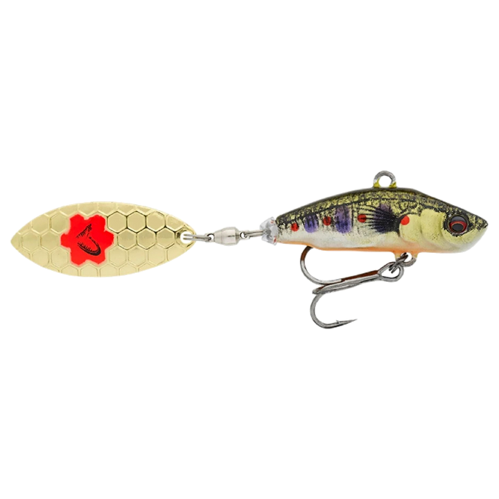 Savage Gear 3D Sticklebait Spintail 6.5cm 9g Brown Trout Smolt sivulta, pää oikealla