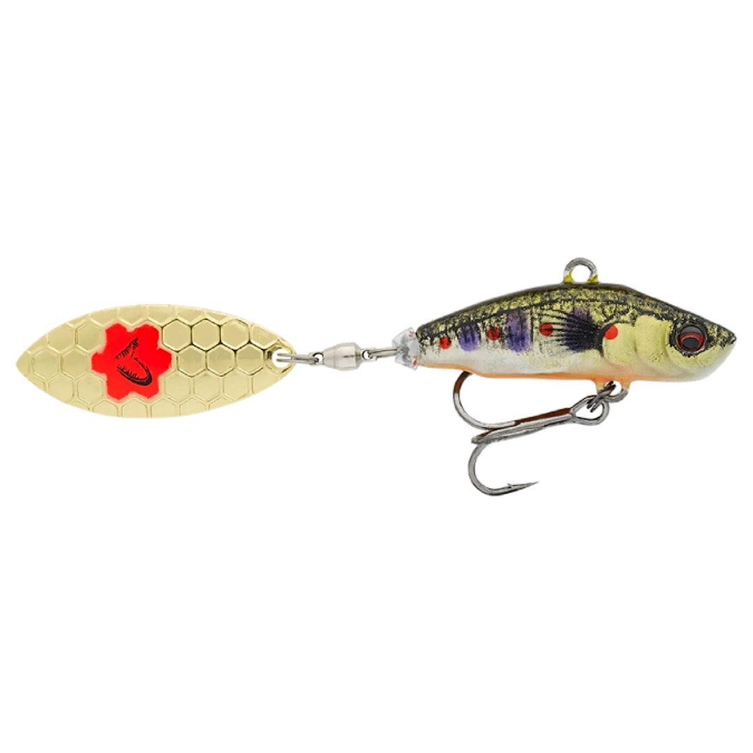 Savage Gear 3D Sticklebait Spintail 8cm 18g Brown Trout Smolt sivulta, pää oikealla