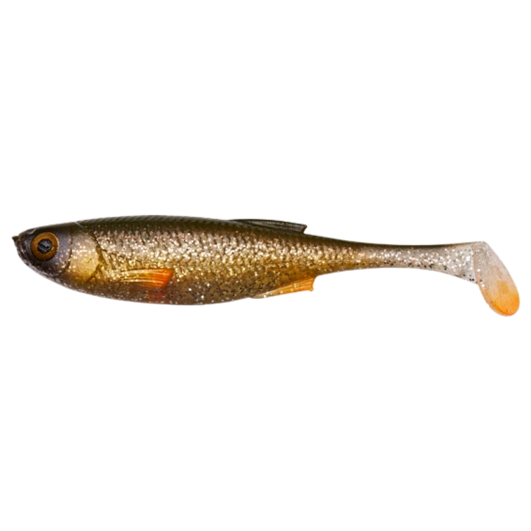 Savage Gear Craft Shad Jigi 8.8cm 4.2g Green Silver sivulta, pää vasemmalla