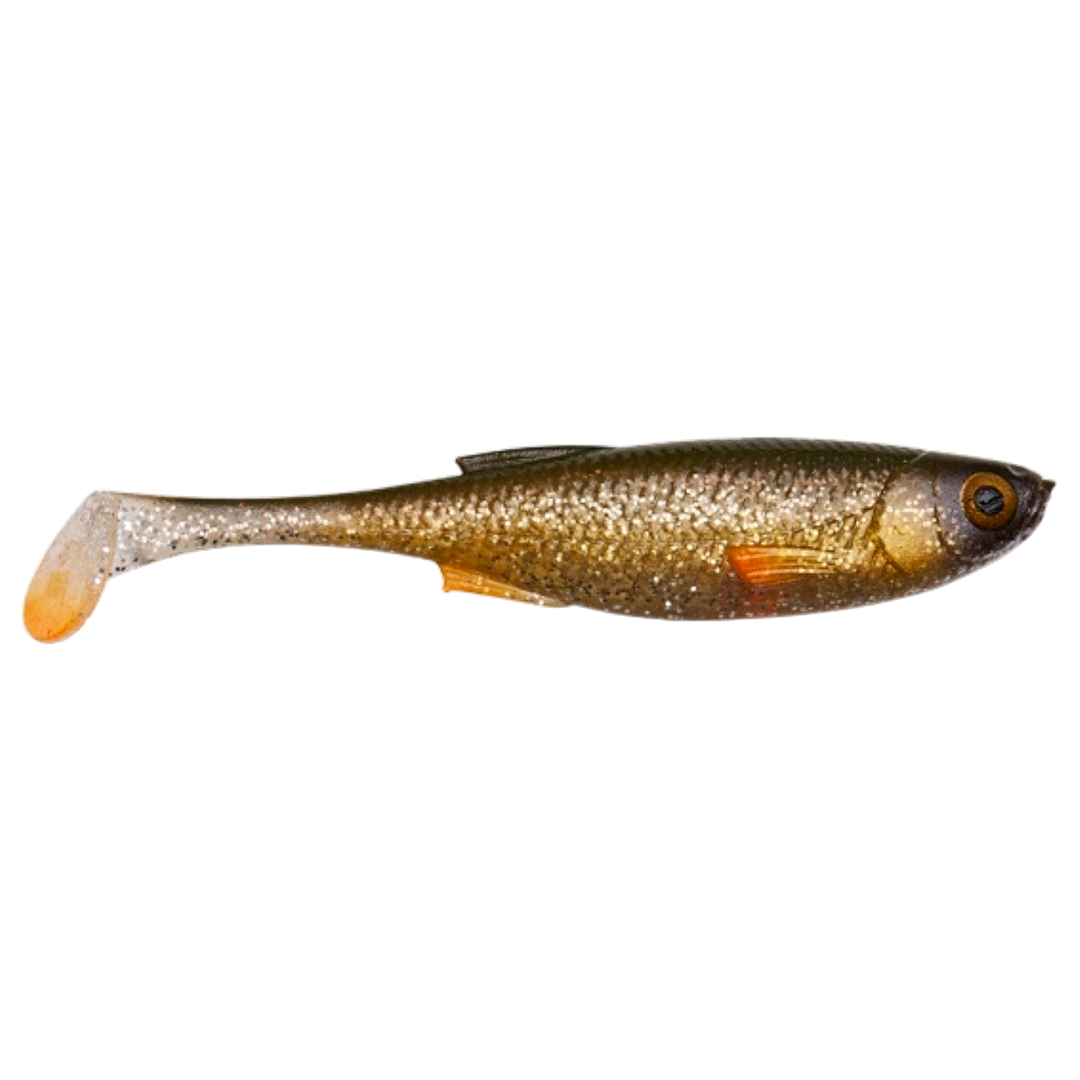 Savage Gear Craft Shad Jigi 8.8cm 4.2g Green Silver sivulta, pää oikealla