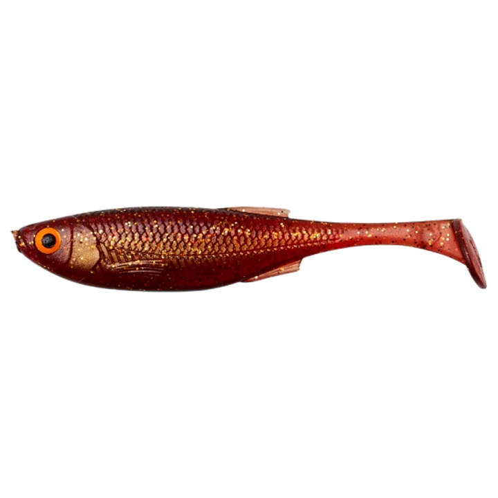 Savage Gear Craft Shad Jigi 8.8cm 4.2g Motoroil sivulta, pää vasemmalla