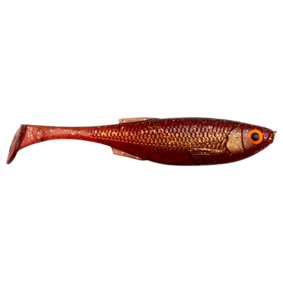 Savage Gear Craft Shad Jigi 8.8cm 4.2g Motoroil sivulta, pää oikealla
