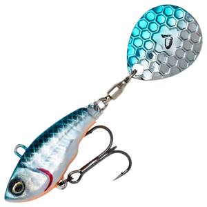 Savage Gear Fat Tail Spin 8cm 24g | Blue Silver
