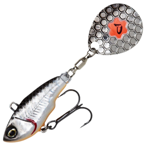 Savage Gear Fat Tail Spin 8cm 24g | Dirty Silver