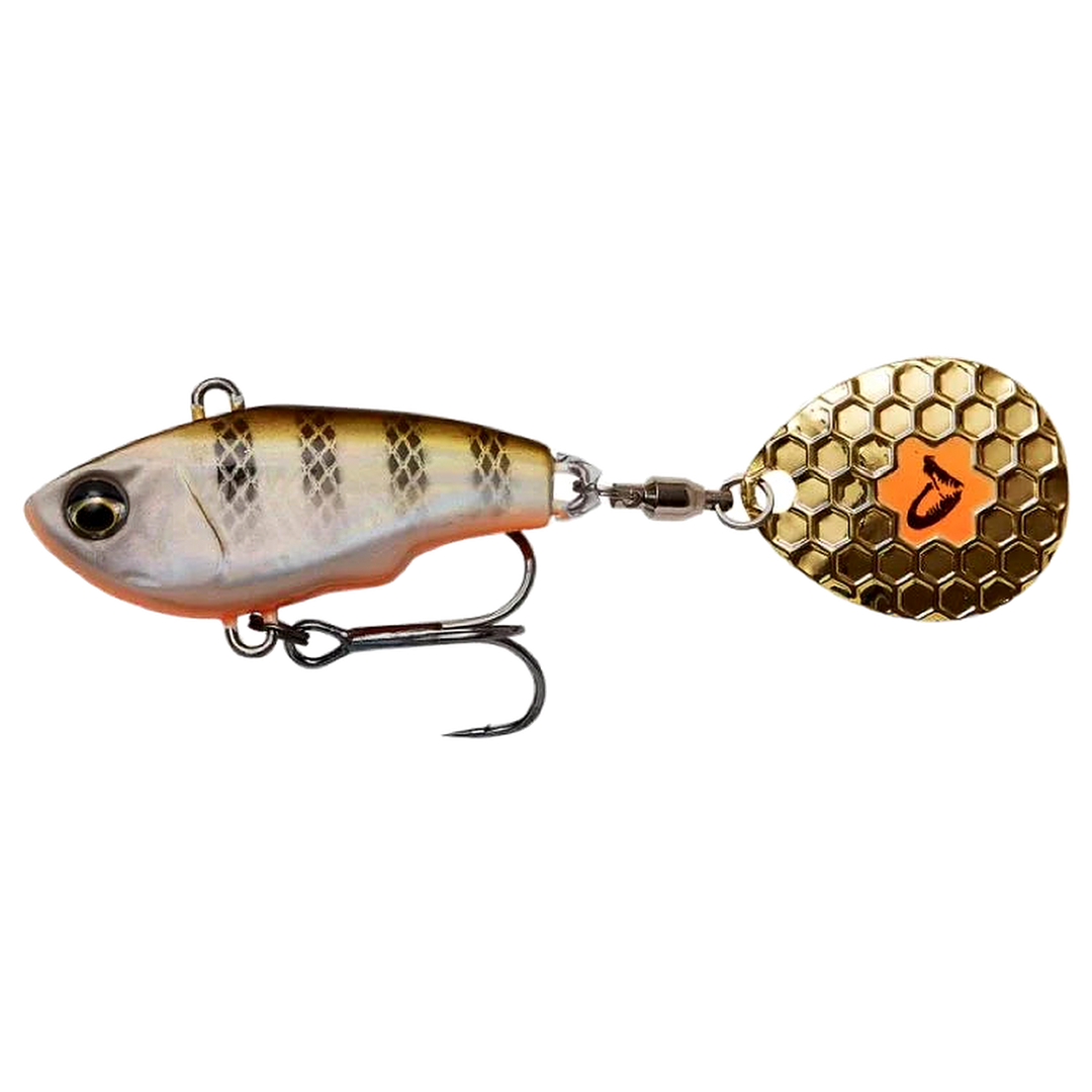 Savage Gear Fat Tail Spin 8cm 24g Perch sivulta, pää vasemmalla