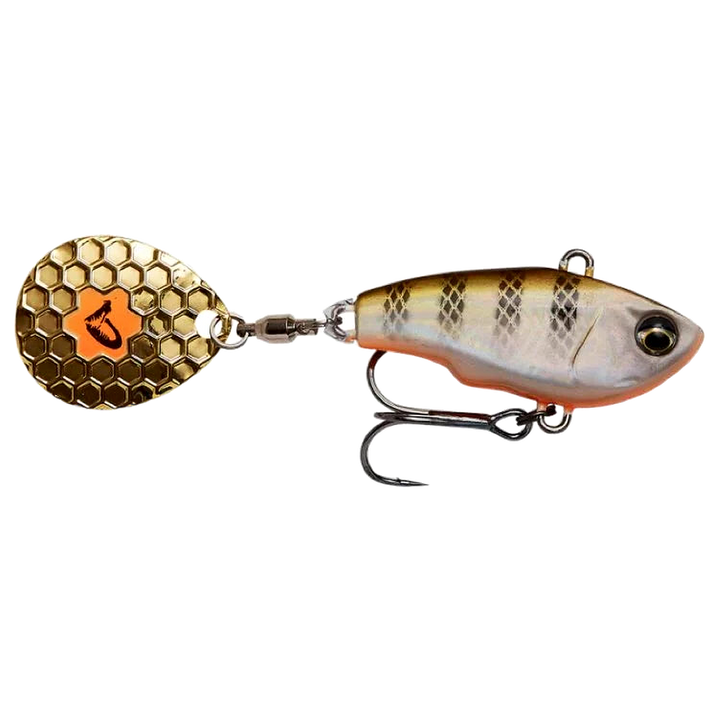 Savage Gear Fat Tail Spin 8cm 24g Perch sivulta, pää oikealla