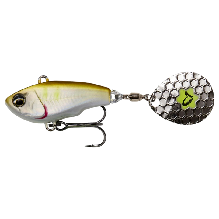 Savage Gear Fat Tail Spin NL (lyijytön) 6.5cm 12.5g Ayu sivulta, pää vasemmalla