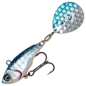 Savage Gear Fat Tail Spin NL (lyijytön) 6.5cm 12.5g | Blue Silver