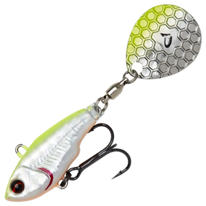 Savage Gear Fat Tail Spin NL (lyijytön) 6.5cm 12.5g | Lemon Back Flash