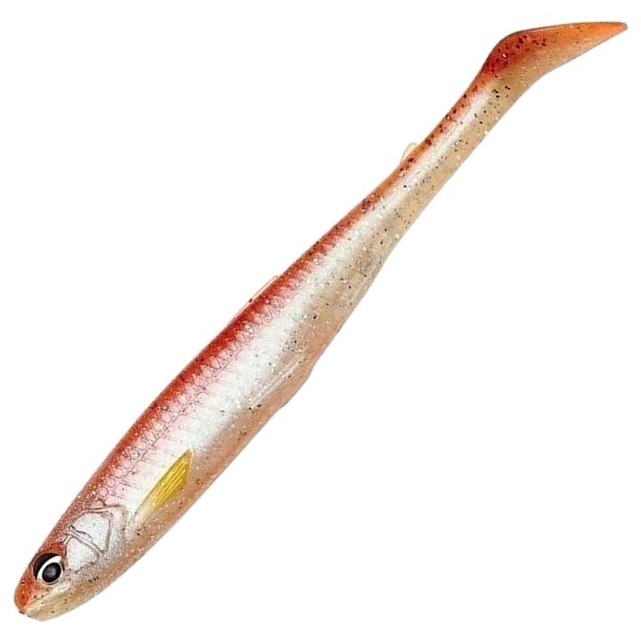 Savage Gear Slender Scoop Shad Jigi 11cm, väri Smelt: vaaleanpunainen selkä ja hopeinen kylki