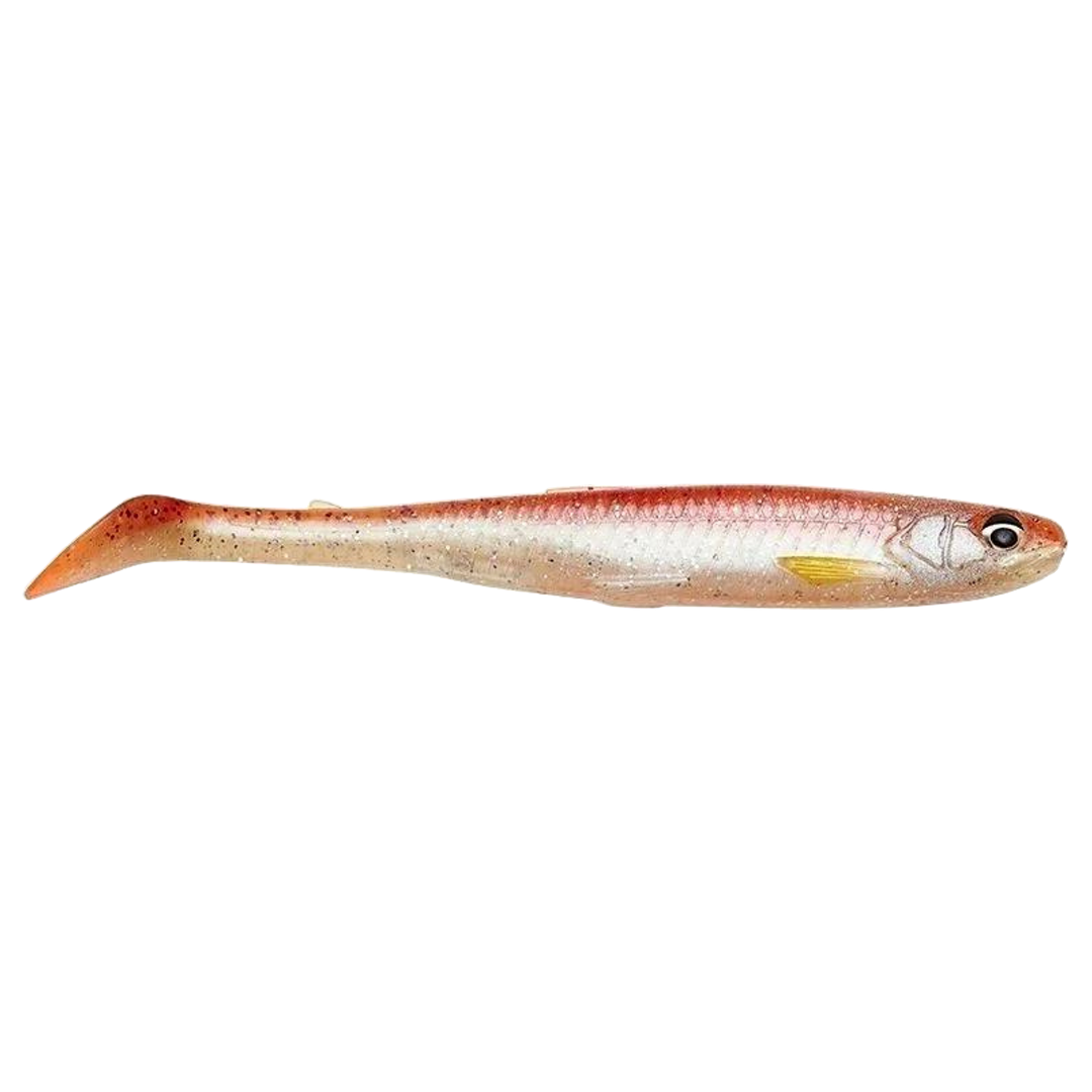 Savage Gear Slender Scoop Shad Jigi 11cm Smelt sivulta, pää oikealla