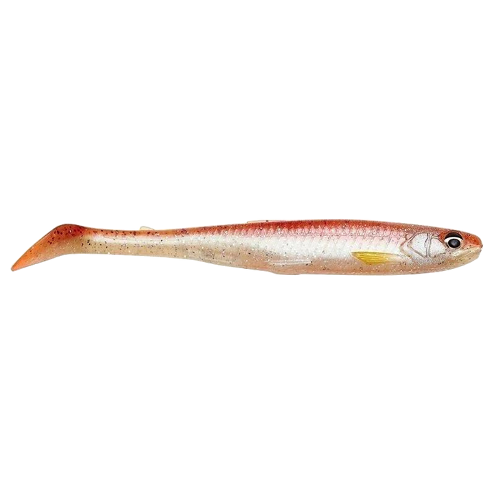 Savage Gear Slender Scoop Shad Jigi 11cm Smelt sivulta, pää oikealla