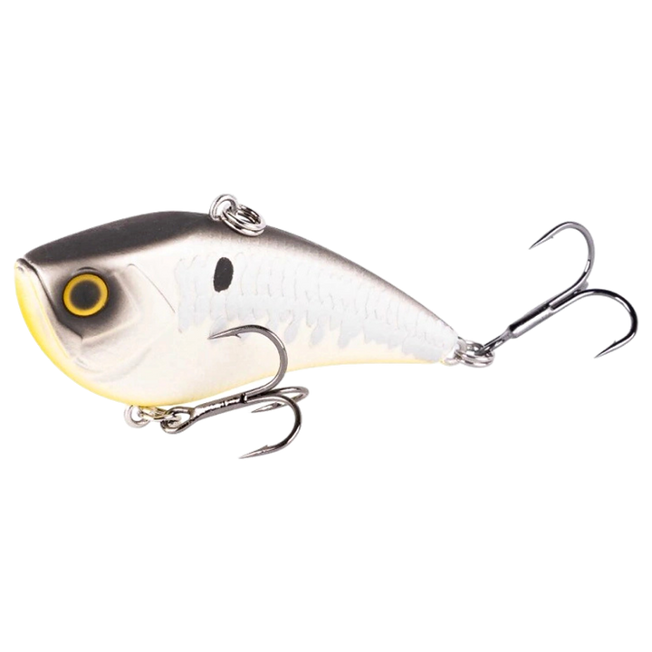 Shimano Yasei Chaos Crank S Vaappu 60mm 11g Matt White sivulta, pää vasemmalla