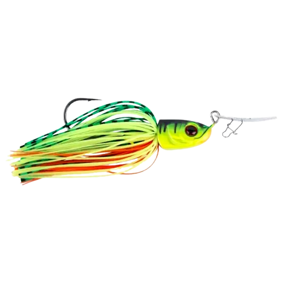 Shimano Yasei Chit Chat Chatter 21g Fire Tiger sivulta, pää oikealla