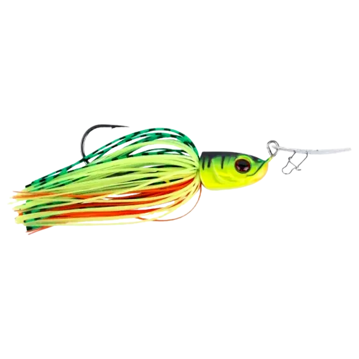 Shimano Yasei Chit Chat Chatter 21g Fire Tiger sivulta, pää oikealla