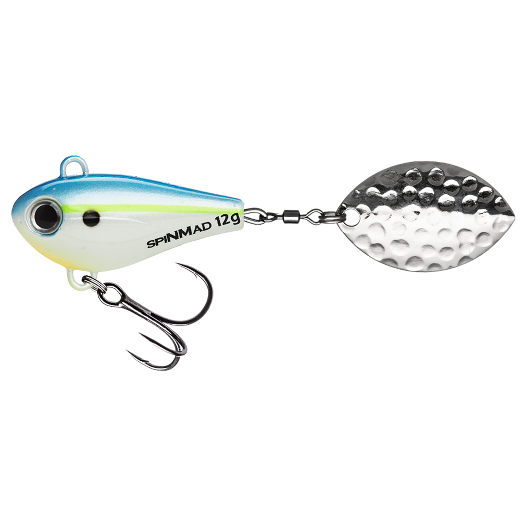 Spinmad Jigmaster Spintail 12g 1417 sivulta, pää vasemmalla