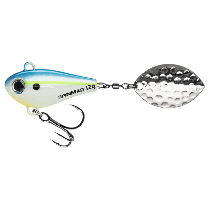 Spinmad Jigmaster Spintail 12g 1417 sivulta, pää vasemmalla