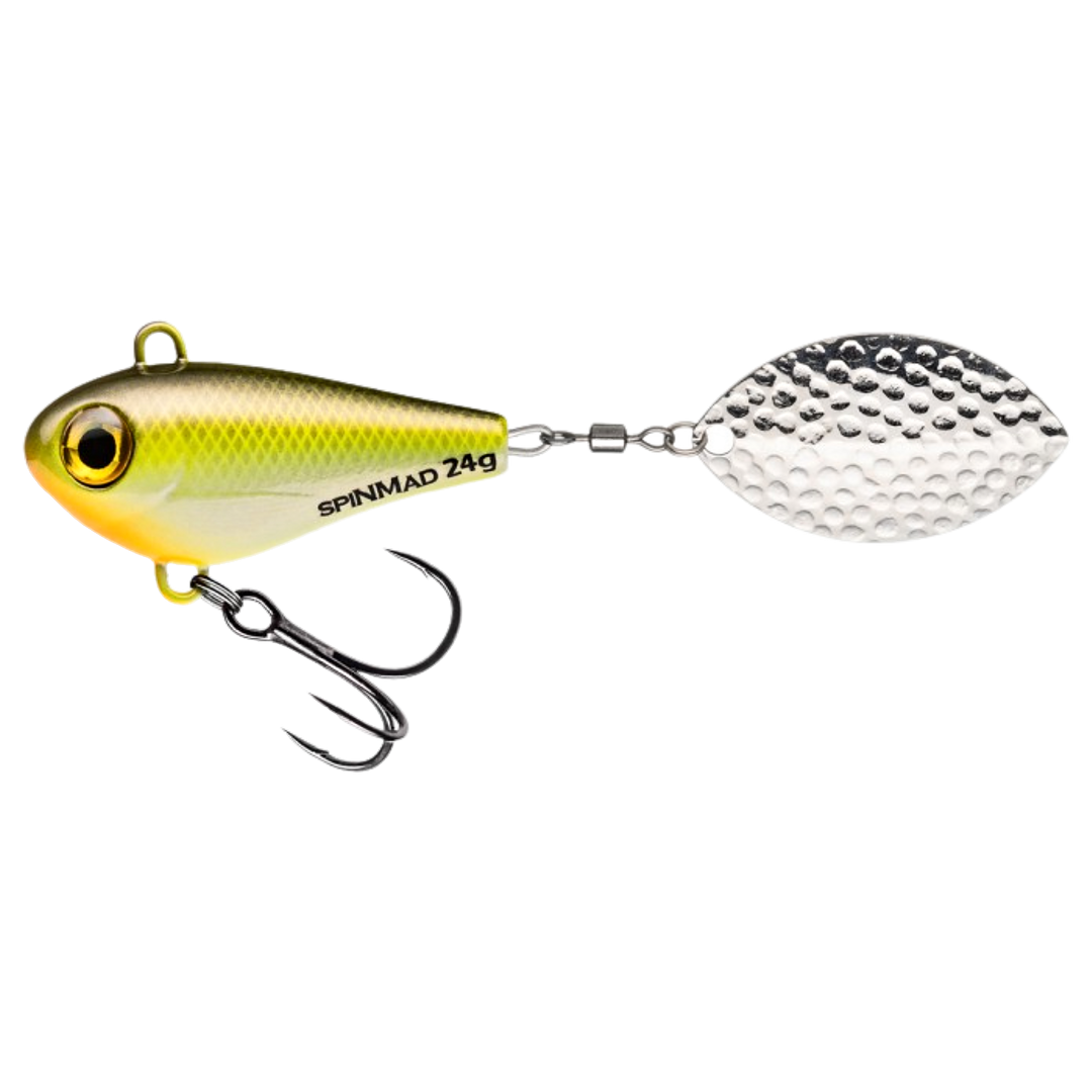Spinmad Jigmaster Spintail 24g 1514 sivulta, pää vasemmalla