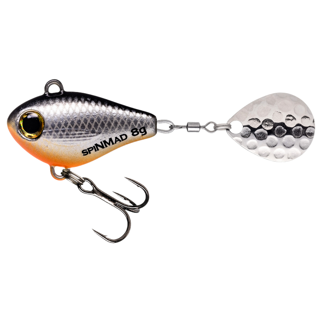 Spinmad Jigmaster Spintail 8g 2302 sivulta, pää vasemmalla