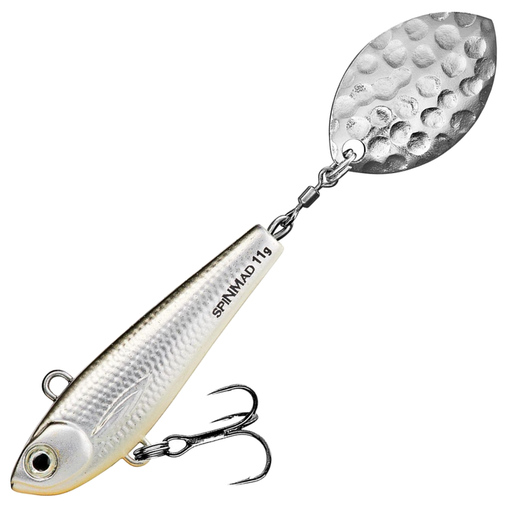 Spinmad Pro Spinner Spintail 11g, väri 2902: harmaa selkä, hopeinen kylki ja hopeinen lippa