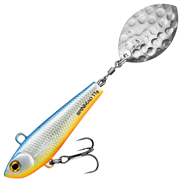 Spinmad Pro Spinner Spintail 11g, väri 2903: sininen selkä, hopeinen kylki, keltainen vatsa ja hopeinen lippa