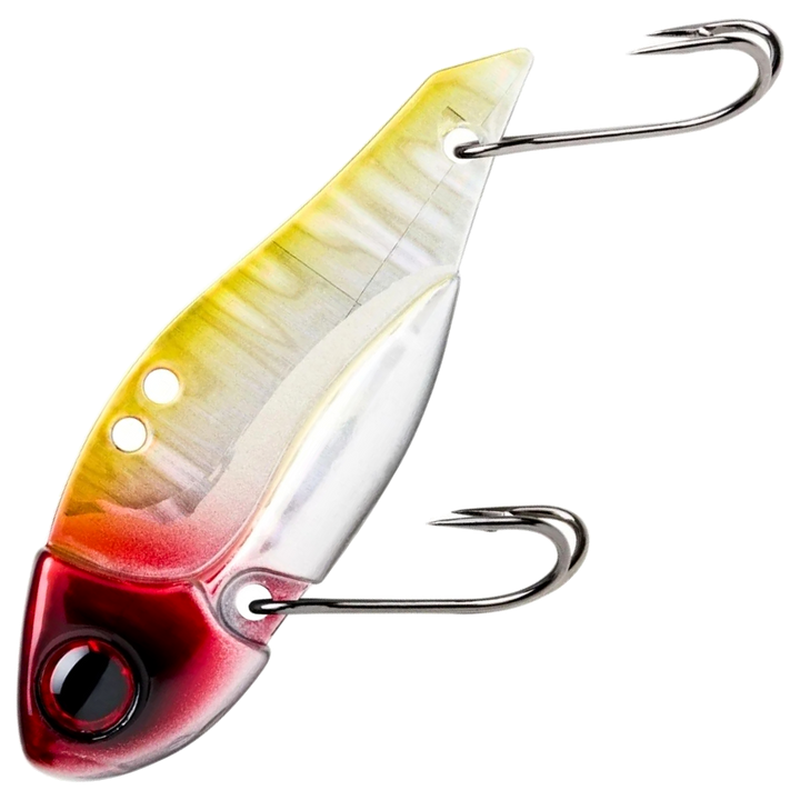 Storm Gomoku Ultra Blade 13g 5cm, väri CLN: punainen pää, keltainen selkä ja hopeinen kylki