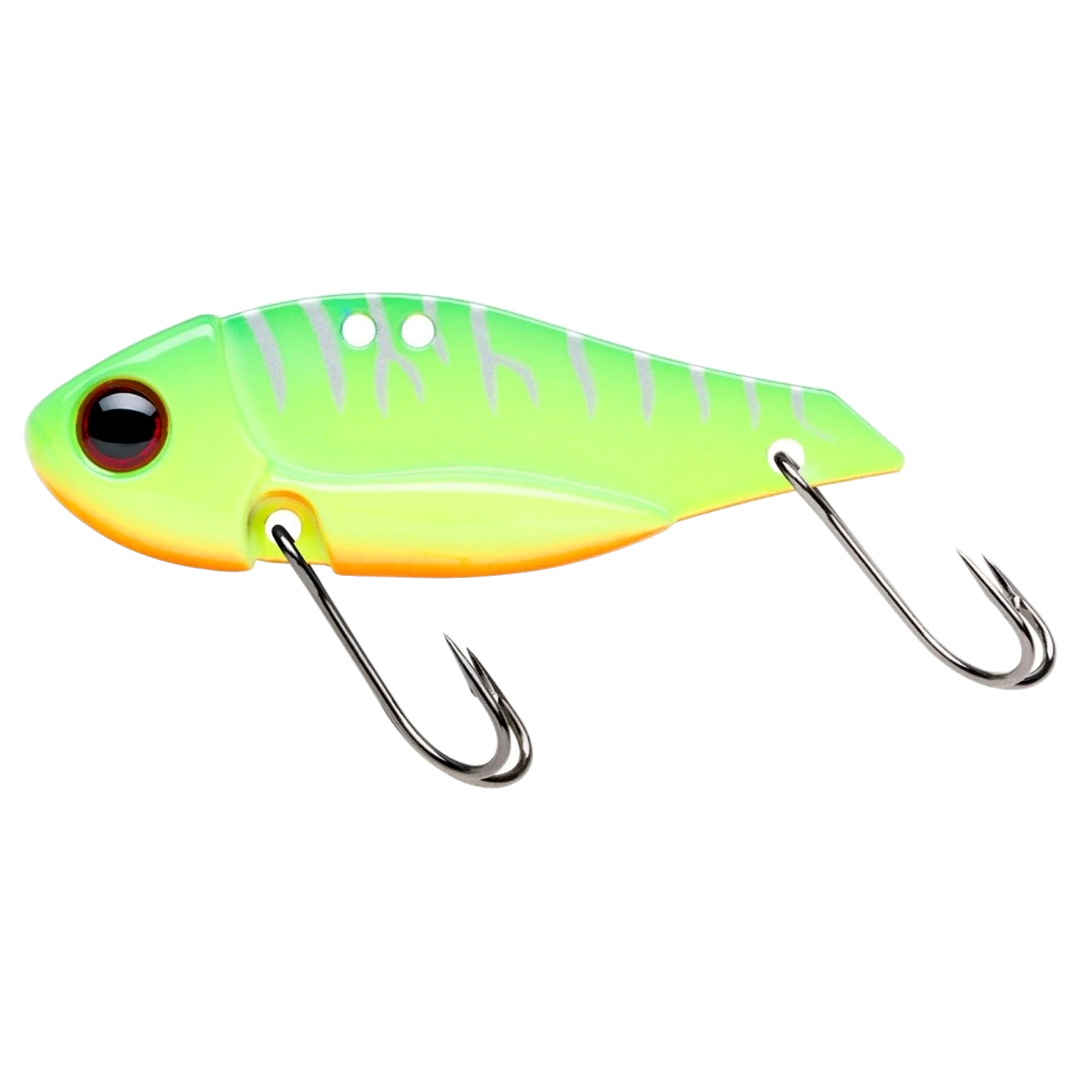 Storm Gomoku Ultra Blade 13g 5cm Firetiger sivulta, pää vasemmalla