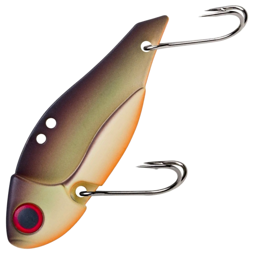 Storm Gomoku Ultra Blade 13g 5cm, väri Matte Grey Brown: tummanruskea selkä ja harmaanbeige kylki
