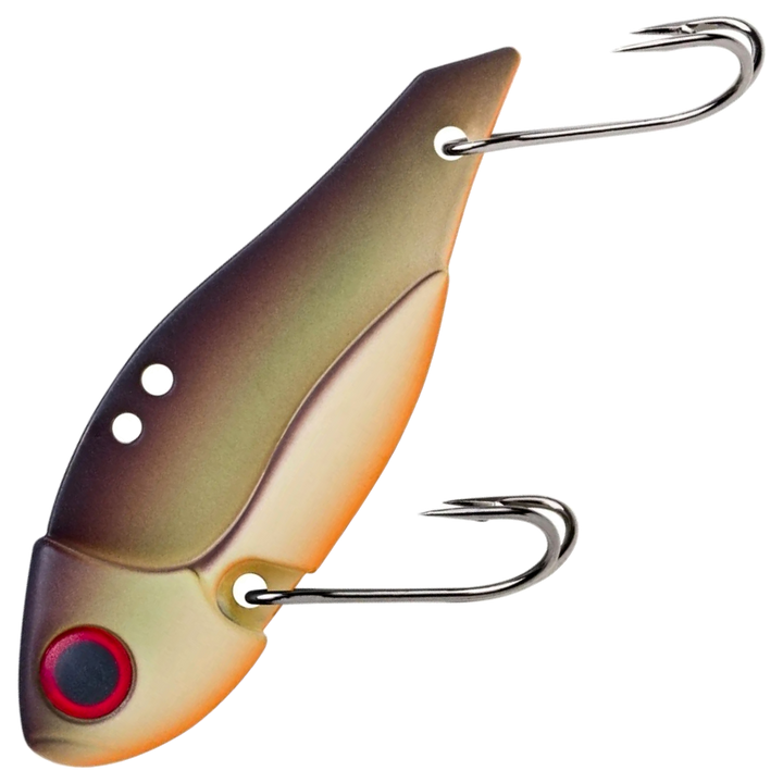 Storm Gomoku Ultra Blade 13g 5cm, väri Matte Grey Brown: tummanruskea selkä ja harmaanbeige kylki