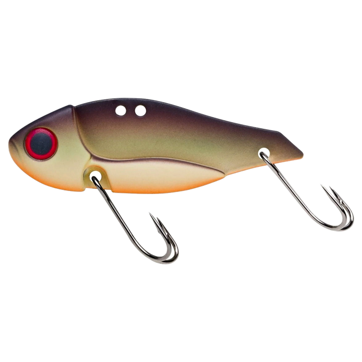 Storm Gomoku Ultra Blade 13g 5cm Matte Grey Brown sivulta, pää vasemmalla