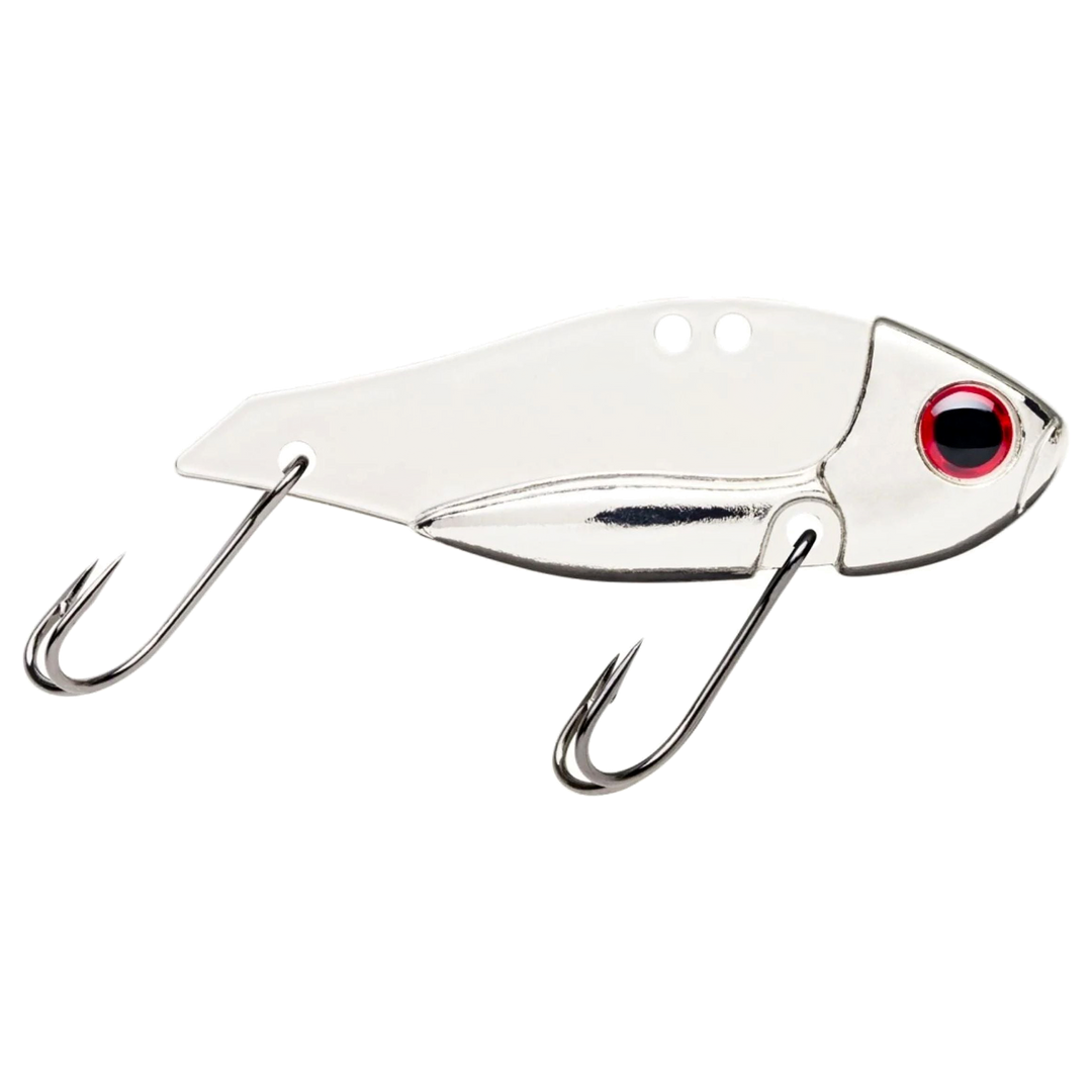 Storm Gomoku Ultra Blade 13g 5cm UV Silver sivulta, pää oikealla