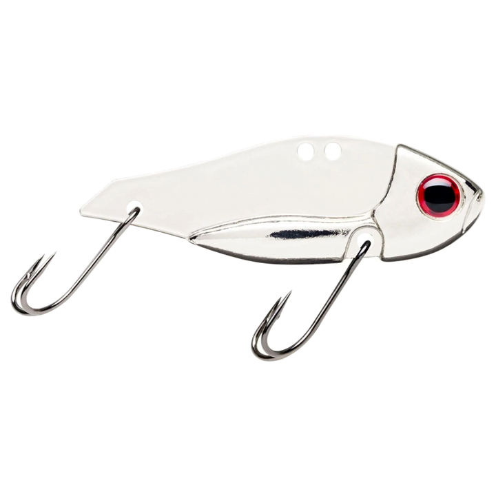 Storm Gomoku Ultra Blade 13g 5cm UV Silver sivulta, pää oikealla