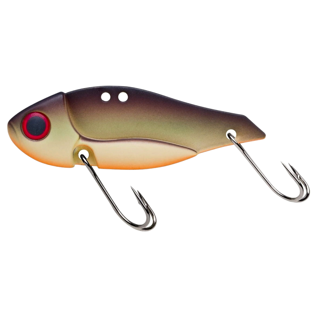 Storm Gomoku Ultra Blade 7.5g 4cm Matte Grey brown sivulta, pää vasemmalla