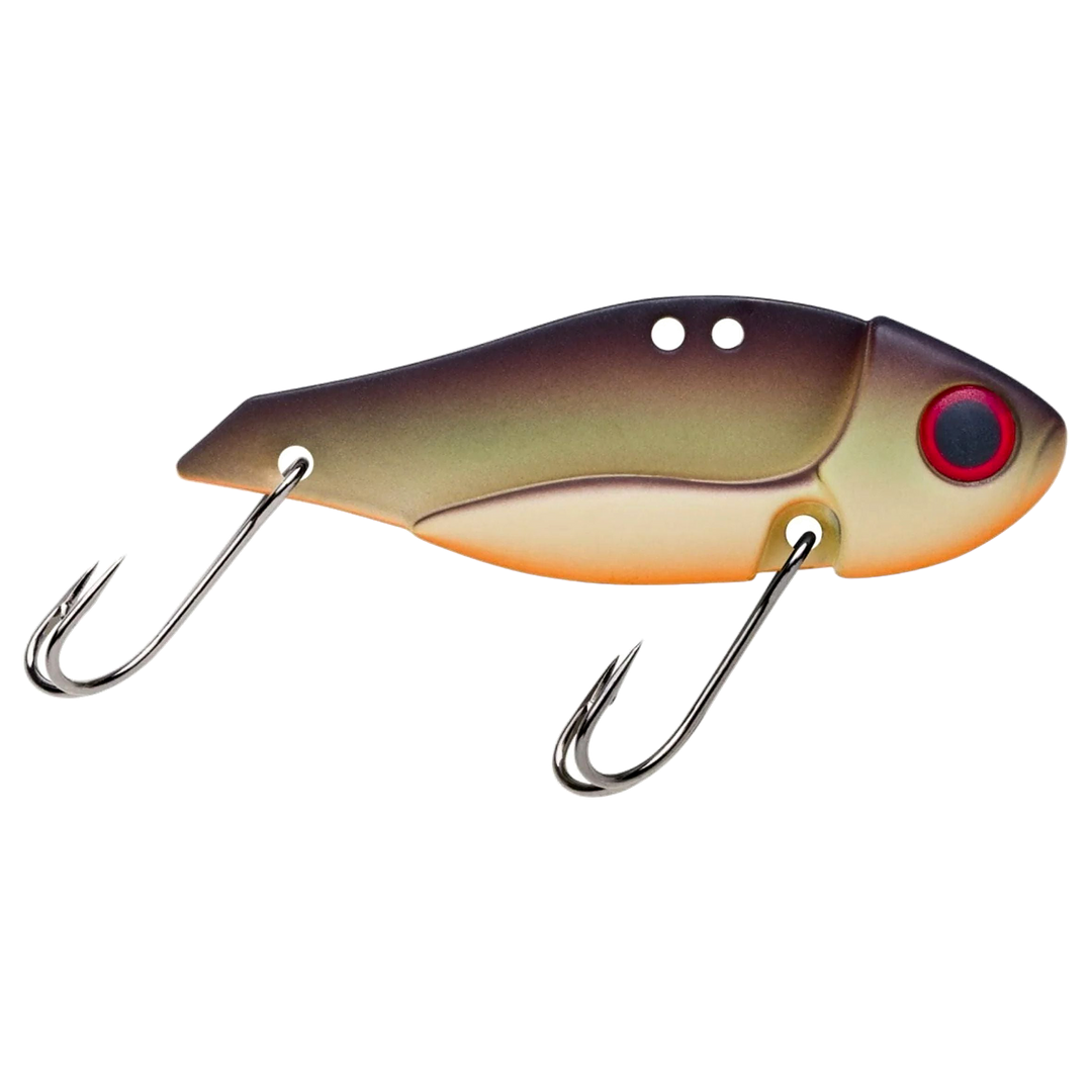 Storm Gomoku Ultra Blade 7.5g 4cm Matte Grey brown sivulta, pää oikealla