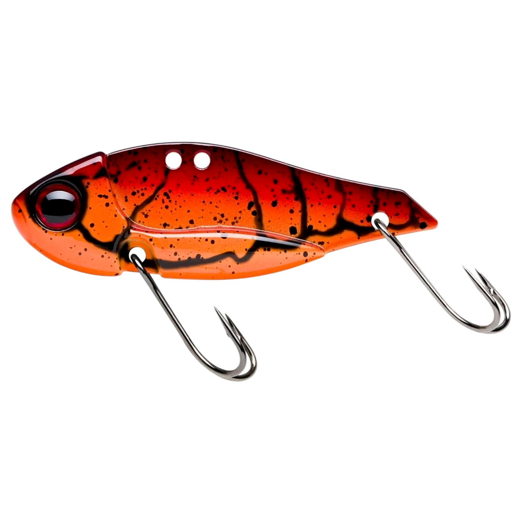 Storm Gomoku Ultra Blade 7.5g 4cm Red Claw sivulta, pää vasemmalla