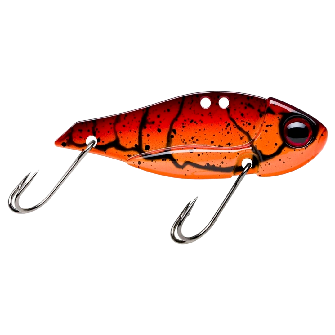 Storm Gomoku Ultra Blade 7.5g 4cm Red Claw sivulta, pää oikealla