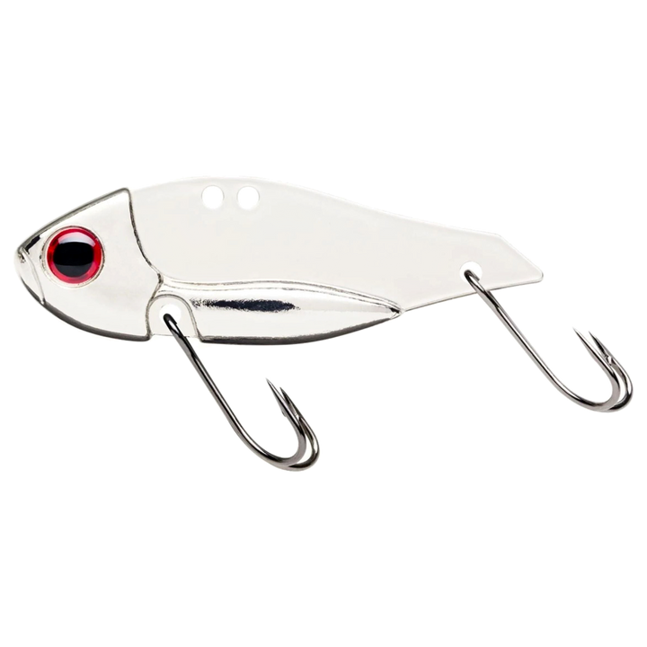 Storm Gomoku Ultra Blade 7.5g 4cm UV Silver sivulta, pää vasemmalla