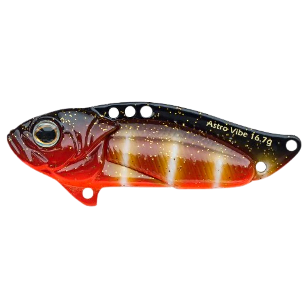 Strike Pro Astro Vibe UV Blade 16.7g 5.5cm D96F sivulta, pää vasemmalla