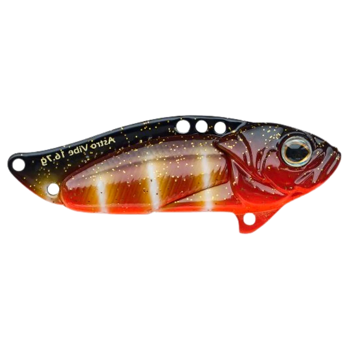Strike Pro Astro Vibe UV Blade 16.7g 5.5cm D96F sivulta, pää oikealla