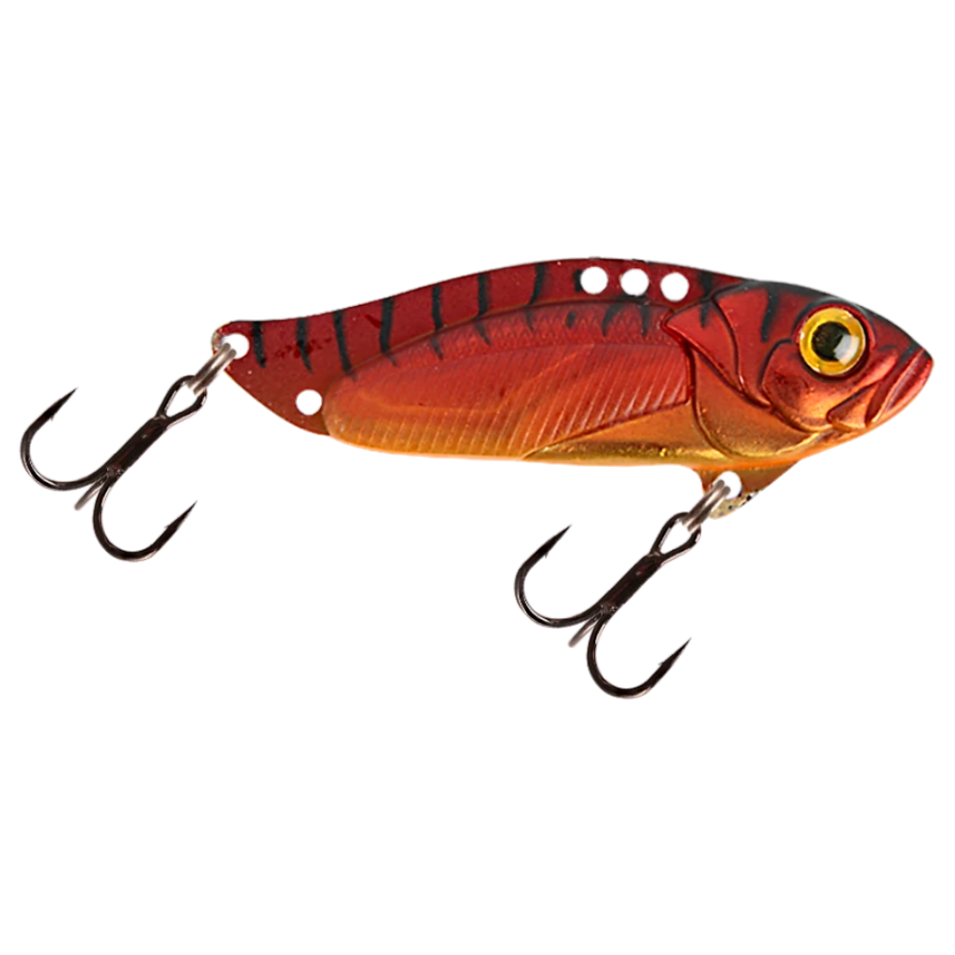 Strike Pro Astro Vibe UV Blade 16.7g 5.5cm Tequila Craw sivulta, pää oikealla