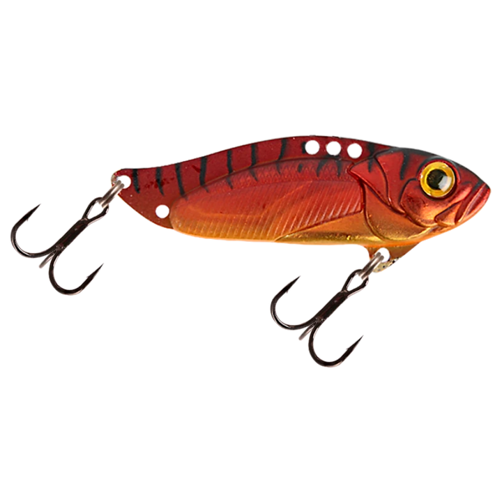 Strike Pro Astro Vibe UV Blade 16.7g 5.5cm Tequila Craw sivulta, pää oikealla